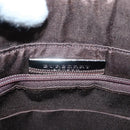 BURBERRY Hand Bag Suede Leather Brown Auth BA2670-16