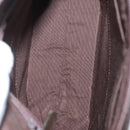 BURBERRY Hand Bag Suede Leather Brown Auth BA2670-17