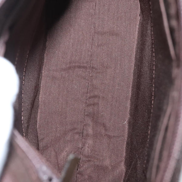 BURBERRY Hand Bag Suede Leather Brown Auth BA2670