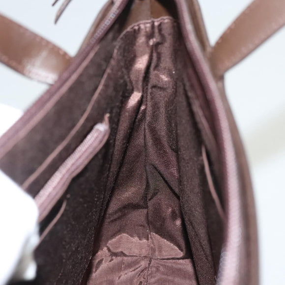 BURBERRY Hand Bag Suede Leather Brown Auth BA2670