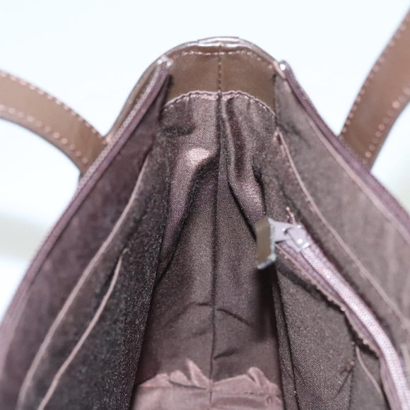 BURBERRY Hand Bag Suede Leather Brown Auth BA2670