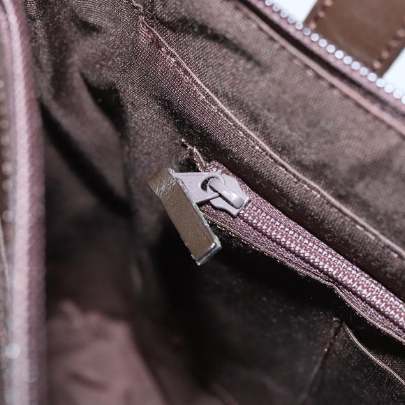 BURBERRY Hand Bag Suede Leather Brown Auth BA2670