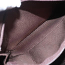 BURBERRY Hand Bag Suede Leather Brown Auth BA2670-21