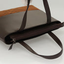 BURBERRY Hand Bag Suede Leather Brown Auth BA2670-6