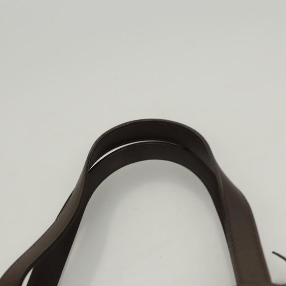 BURBERRY Hand Bag Suede Leather Brown Auth BA2670