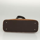 BURBERRY Hand Bag Suede Leather Brown Auth BA2670-9