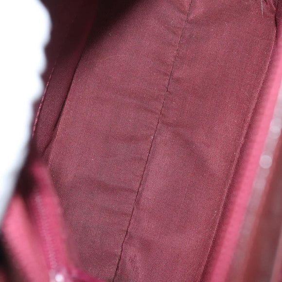 BURBERRY Nova Check Hand Bag Canvas Beige Gold Auth BA2673