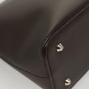 BURBERRY Shoulder Bag Leather Brown Silver Auth BA2674-10