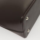 BURBERRY Shoulder Bag Leather Brown Silver Auth BA2674-15