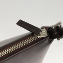 BURBERRY Shoulder Bag Leather Brown Silver Auth BA2674-11