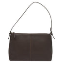 BURBERRY Shoulder Bag Leather Brown Silver Auth BA2674-13