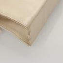 Salvatore Ferragamo Vala Hand Bag Satin Beige Gold Auth BA2675-15