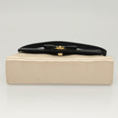 Salvatore Ferragamo Vala Hand Bag Satin Beige Gold Auth BA2675-5