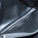 BALLY Quilted Tote Bag Leather Black Gold Auth BA2680-12