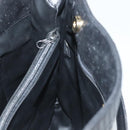 BALLY Quilted Tote Bag Leather Black Gold Auth BA2680-19