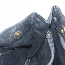 BALLY Quilted Tote Bag Leather Black Gold Auth BA2680-21