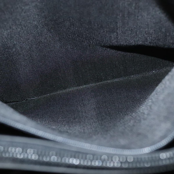 BALLY Quilted Tote Bag Leather Black Gold Auth BA2680