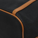 SAINT LAURENT Shoulder Bag Coated Canvas Black Brown gold Auth BA2681-15