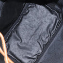 SAINT LAURENT Shoulder Bag Coated Canvas Black Brown gold Auth BA2681-11