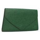 LOUIS VUITTON Epi Art Deco Clutch Bag Green M52634 LV Auth BA2685-1
