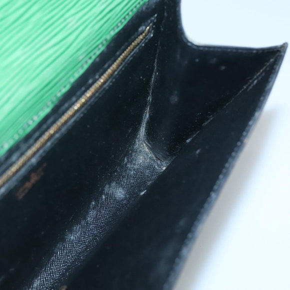 LOUIS VUITTON Epi Art Deco Clutch Bag Green M52634 LV Auth BA2685