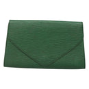 LOUIS VUITTON Epi Art Deco Clutch Bag Green M52634 LV Auth BA2685-13