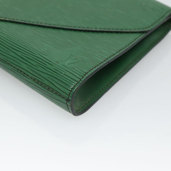 LOUIS VUITTON Epi Art Deco Clutch Bag Green M52634 LV Auth BA2685