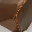 LOUIS VUITTON Monogram Vernis Houston Hand Bag Bronze M91122 LV Auth BA2687-16
