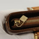 LOUIS VUITTON Monogram Vernis Houston Hand Bag Bronze M91122 LV Auth BA2687-18