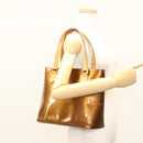 LOUIS VUITTON Monogram Vernis Houston Hand Bag Bronze M91122 LV Auth BA2687-25