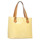 LOUIS VUITTON Monogram Vernis Houston Hand Bag Perle M91342 LV Auth BA2688-1