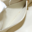 LOUIS VUITTON Monogram Vernis Houston Hand Bag Perle M91342 LV Auth BA2688-22