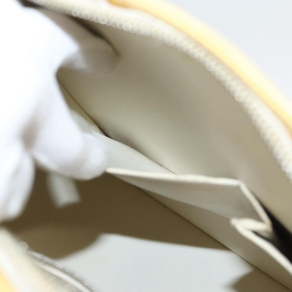 LOUIS VUITTON Monogram Vernis Houston Hand Bag Perle M91342 LV Auth BA2688