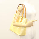 LOUIS VUITTON Monogram Vernis Houston Hand Bag Perle M91342 LV Auth BA2688-25