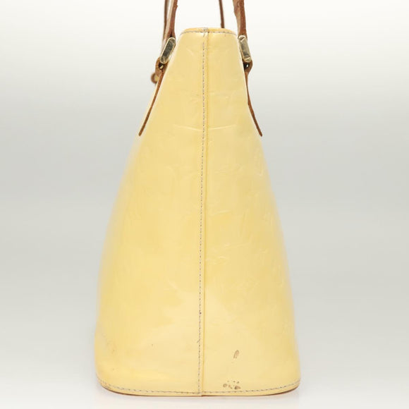 LOUIS VUITTON Monogram Vernis Houston Hand Bag Perle M91342 LV Auth BA2688