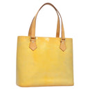 LOUIS VUITTON Monogram Vernis Houston Hand Bag Gris M91053 LV Auth BA2689-1