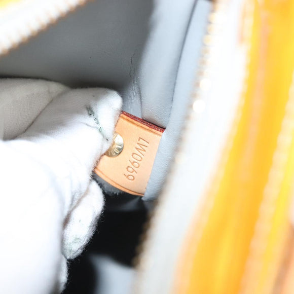 LOUIS VUITTON Monogram Vernis Houston Hand Bag Gris M91053 LV Auth BA2689