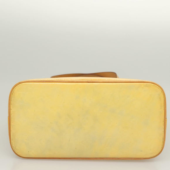 LOUIS VUITTON Monogram Vernis Houston Hand Bag Gris M91053 LV Auth BA2689