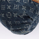 LOUIS VUITTON Monogram denim Preity Hand Bag Blue M95020 LV Auth BA268AV-18