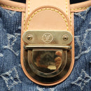 LOUIS VUITTON Monogram denim Preity Hand Bag Blue M95020 LV Auth BA268AV-19
