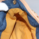 LOUIS VUITTON Monogram denim Preity Hand Bag Blue M95020 LV Auth BA268AV-22