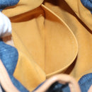 LOUIS VUITTON Monogram denim Preity Hand Bag Blue M95020 LV Auth BA268AV-23