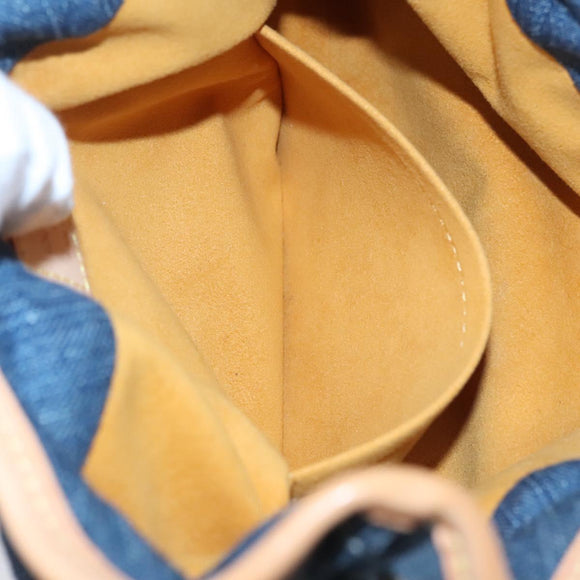 LOUIS VUITTON Monogram denim Preity Hand Bag Blue M95020 LV Auth BA268AV