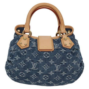 LOUIS VUITTON Monogram denim Preity Hand Bag Blue M95020 LV Auth BA268AV - 0