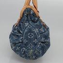 LOUIS VUITTON Monogram denim Preity Hand Bag Blue M95020 LV Auth BA268AV-3