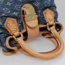 LOUIS VUITTON Monogram denim Preity Hand Bag Blue M95020 LV Auth BA268AV-7
