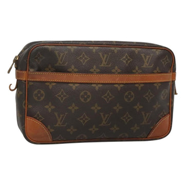 LOUIS VUITTON Monogram Compiegne 28 Clutch Bag M51845 LV Auth BA2693