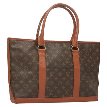 LOUIS VUITTON Monogram Sac Weekend PM Hand Bag M42425 LV Auth BA2696