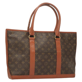 LOUIS VUITTON Monogram Sac Weekend PM Hand Bag M42425 LV Auth BA2696