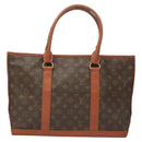 LOUIS VUITTON Monogram Sac Weekend PM Hand Bag M42425 LV Auth BA2696-2